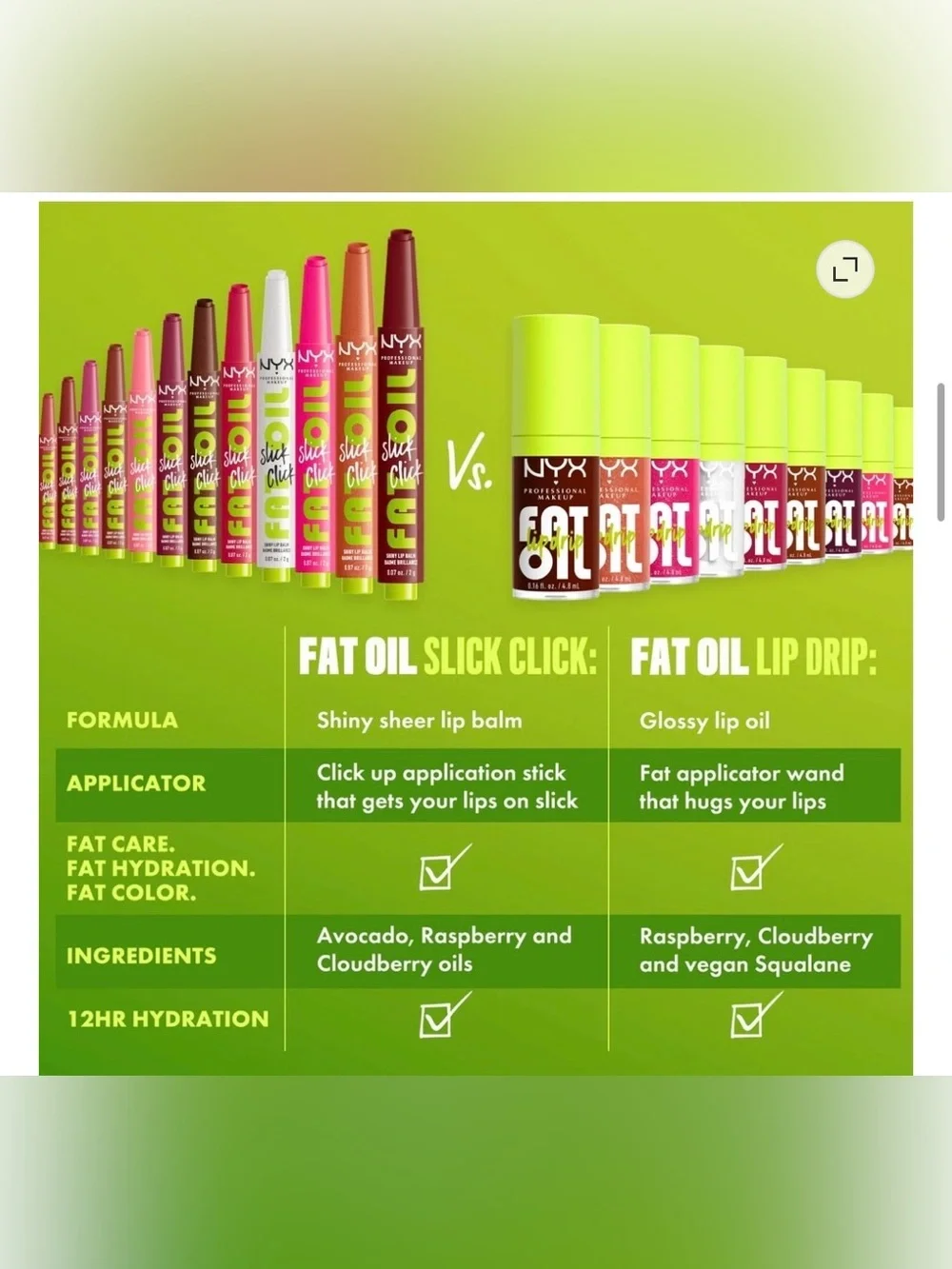 NYX Professional Makeup Fat Oil Slick Click Hydrating -12 Trending Topic